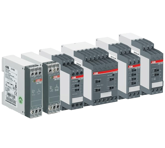 abb mess- und überwachungsrelais der cm-reihe für dreiphasennetze