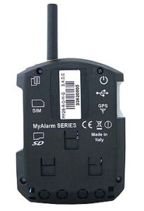 MY2B-X-X-M-G Intelligentes SMS Alarm- / Fernüberwachungsmodul Ansicht Rueckseite