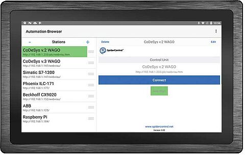 Industrie Web Panel 19,1 " Front