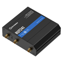 rut241 gehäuse seite mit lüftungsschlitzen und aluminiumoberfläche