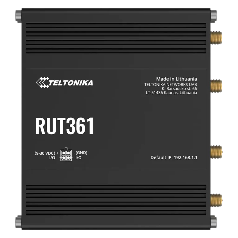 teltonika rut361 industrie router mit zwei wlan und zwei lte antennen