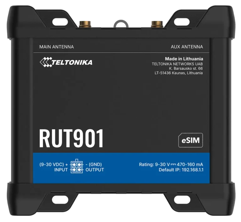 teltonika rut901 industrie router mit vier ethernet anschlüssen