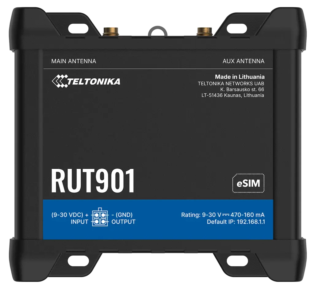 teltonika rut901 industrie router mit vier ethernet anschlüssen