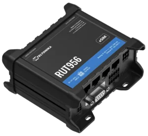 rut956 ansicht der seriellen ports und i o anschlüsse