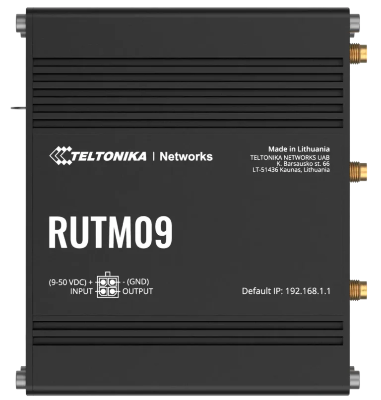 teltonika rutm09 industrie router mit gigabit ports und gnss antenne