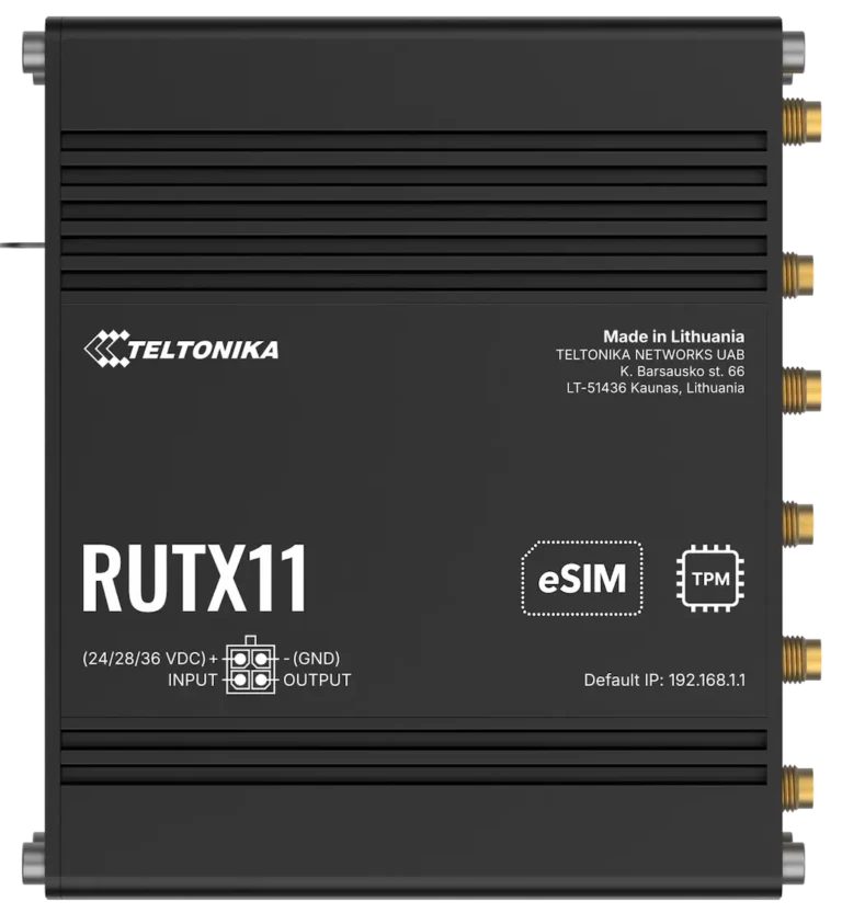 teltonika rutx11 hochleistungs industrie router mit vier gigabit ports