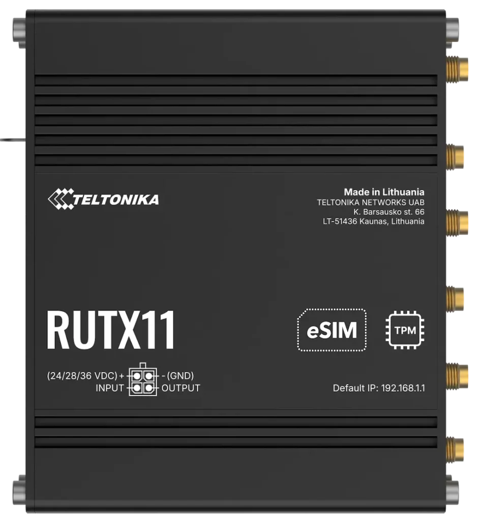 teltonika rutx11 hochleistungs industrie router mit vier gigabit ports