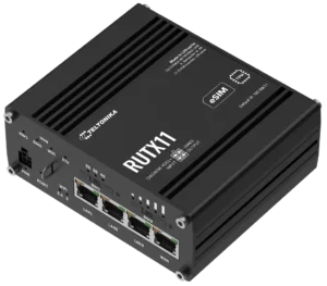 rutx11 aluminiumgehäuse mit sim karten einschub und usb schnittstelle