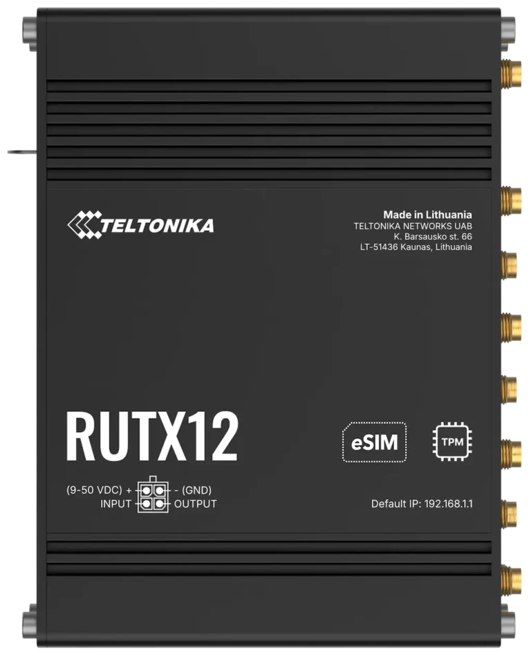 teltonika rutx12 high end industrie router mit dual modem technik
