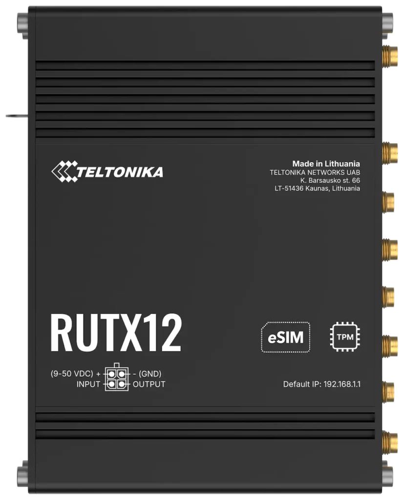 teltonika rutx12 high end industrie router mit dual modem technik