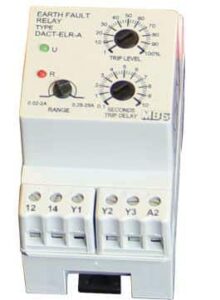 Differenzstrom-Relais DACT-ELR zur Erfassung von Differenzströmen von 0,02-2 A und 0,25-15 A