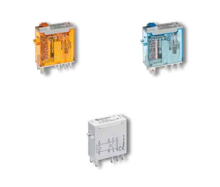 miniatur industrierelais mit mechanischer zustandsanzeige